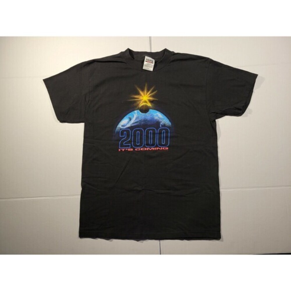 Vintage It's Coming 2000 New Millennium 1998 Shirt‎ L by Tultex.
